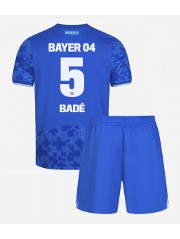 Detské Futbalové oblečenie Bayer Leverkusen Loic Bade #5 2025-26 Krátky Rukáv - Tretina (+ trenírky)